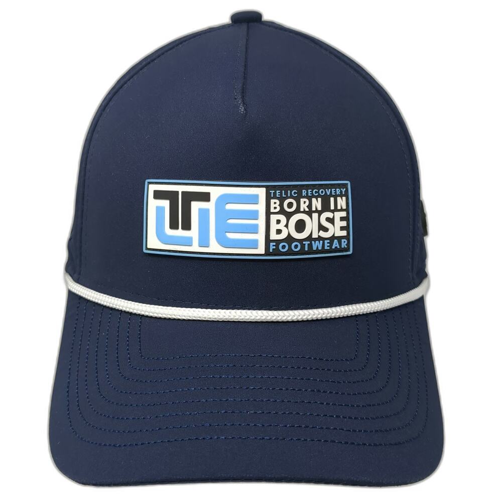 Telic Trucker Hat Blue One Size Boise Footwear Perforated Rope Snapback Patch